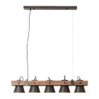 Wood pendant light brown, Audrey