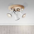 Wood ceiling spotlight brown, Carolyn