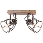 Industrial ceiling spotlight black, Esmee