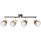 Retro ceiling spotlight brass, Luitzen