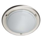 Glass ceiling light chrome, Angely