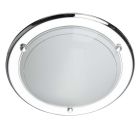 Glass ceiling light chrome, Angely