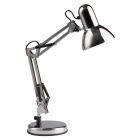 Industrial desk lamp chrome, Naline, with switch