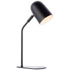 Modern table lamp black, Lukas, with switch
