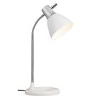 Design desk lamp white, Liberty, with switch