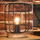 Wood table lamp black, Taede