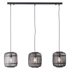 Wood pendant light black, Brain