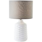 Retro table lamp white, Roelf, with switch