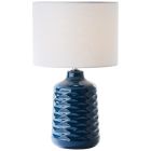 Retro table lamp blue, Roelf, with switch