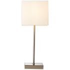 Fabric table lamp chrome, Marinda, with switch
