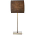 Fabric table lamp anthracite, Marinda, with switch
