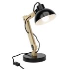 Modern desk lamp black, Allegra, with switch