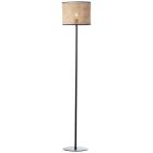 Rustic floor lamp brown, Emmelie, with switch