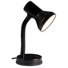Plastic desk lamp black, Loet, with switch