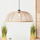 Wood pendant light black, Deacon