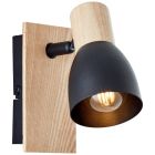 Rustic wall spotlight black, Tyrone