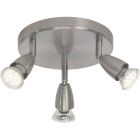 Metal ceiling light chrome, Keysha, 3W, 3000K LED