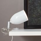 Plastic clip spotlight white, Keke, with switch