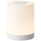 Modern outdoor table lamp white, Maezon, 1W, RGBW LED, IP44, with touch dimmer
