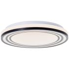 Modern ceiling light black, Merlijn, 24W, 3000K LED