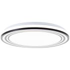 Modern ceiling light black, Merlijn, 36W, white switch LED, with remote control