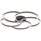 Design ceiling light black, Somia, 32W, 3000K LED, 3-step dimmable