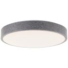 Rustic flush ceiling light grey, Soeraya, 24W, 3000K LED, 3-step dimmable