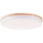 Modern ceiling light wood, Marloes, 36W, white switch LED, with remote control