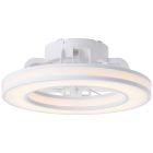 Modern ceiling fan white, Yari, 26W, RGBW LED, with remote control