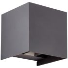 Modern up down wall light grey, Romar, 6,5W, 3000K LED, IP44