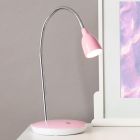 Plastic desk lamp pink, Kit, 3W, 3000K LED, with switch