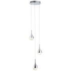Classic pendant light chrome, Emma, 5W, 3000K LED