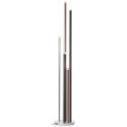 Modern floor lamp silver, Olivia, 4W, 3000K LED, with switch