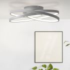 Design ceiling light grey, Milou, 40W, 3000K LED