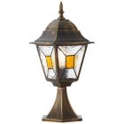Classic outdoor light rust coloured, Levinus, IP44
