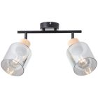 Modern ceiling spotlight grey, Serkan
