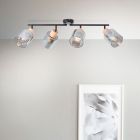 Modern ceiling spotlight grey, Serkan