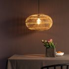 Rattan pendant light brown, Sevim