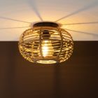 Rattan ceiling light brown, Sevim