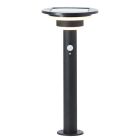 Modern solar outdoor floor lamp black, Lonneke, 3W, 3000K LED, IP44