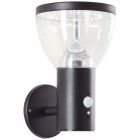 Modern solar outdoor wall light black, Saar, 3W, 3000K LED, IP44