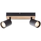 Modern ceiling spotlight black, Leendert