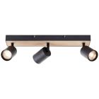 Modern ceiling spotlight black, Leendert