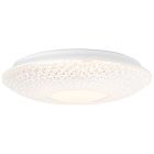 Design flush ceiling light chrome, Kaz, 24W, 3000K LED