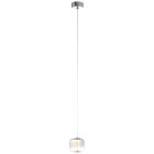 Design pendant light chrome, Emmely, 7W, 3000K LED