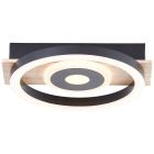 Design flush ceiling light brown, Konrad, 9W, 3000K LED