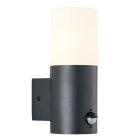 Modern outdoor wall light with motion sensor anthracite, Quenten, IP44