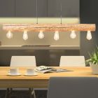 Wood pendant light brown, Sibren