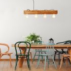 Wood pendant light brown, Rasha