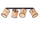 Rustic ceiling spotlight beige, Emmelie